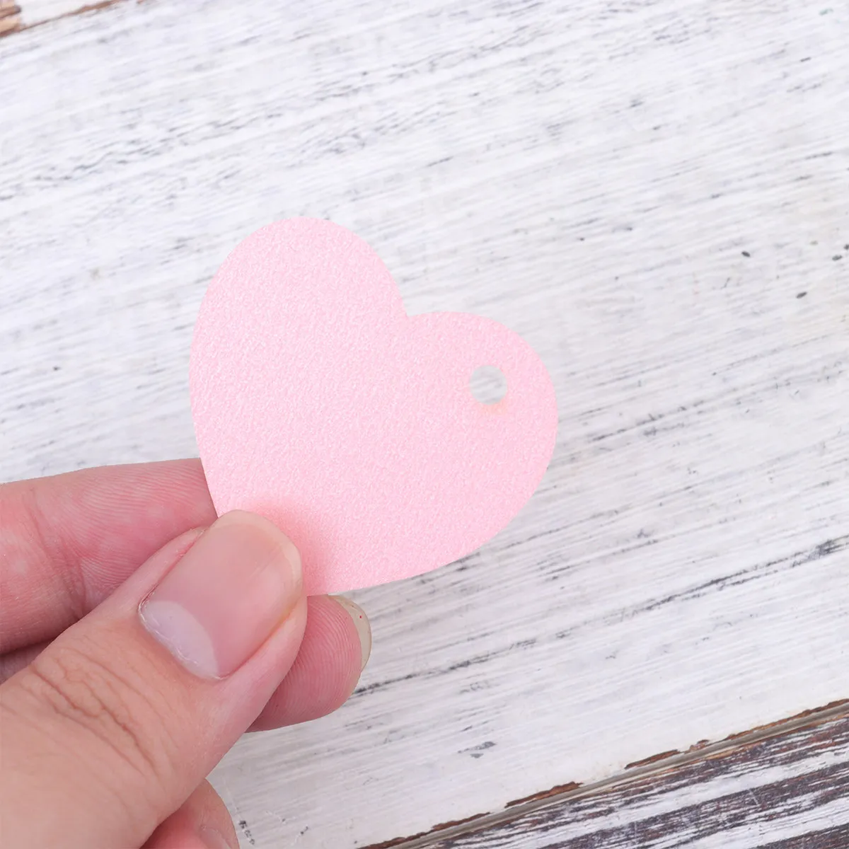 100Pcs Decorative Heart Notes Card Valentine Decor For Wedding Planner Friendly Shaped Paper Gift Tags Hanging