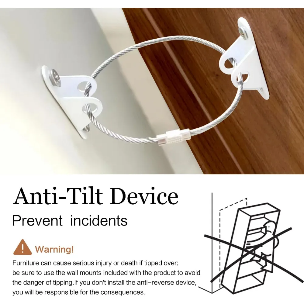 خزانة ملابس مخدد لغرفة النوم مع 6 أدراج، خزانة ذات أدراج حديثة 47.2 مع سطح من الرخام الصناعي، تصميم منحني، خزانة تلفزيون S