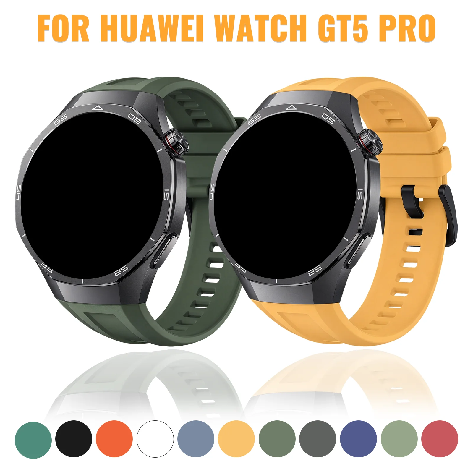 22mm Universal Silicone Strap For Samsung Galaxy Watch3 45mm Gear S3/Huawei GT7 7pro 6 5 4 46mm/Garmin Venu 3 Forerunner265 Band