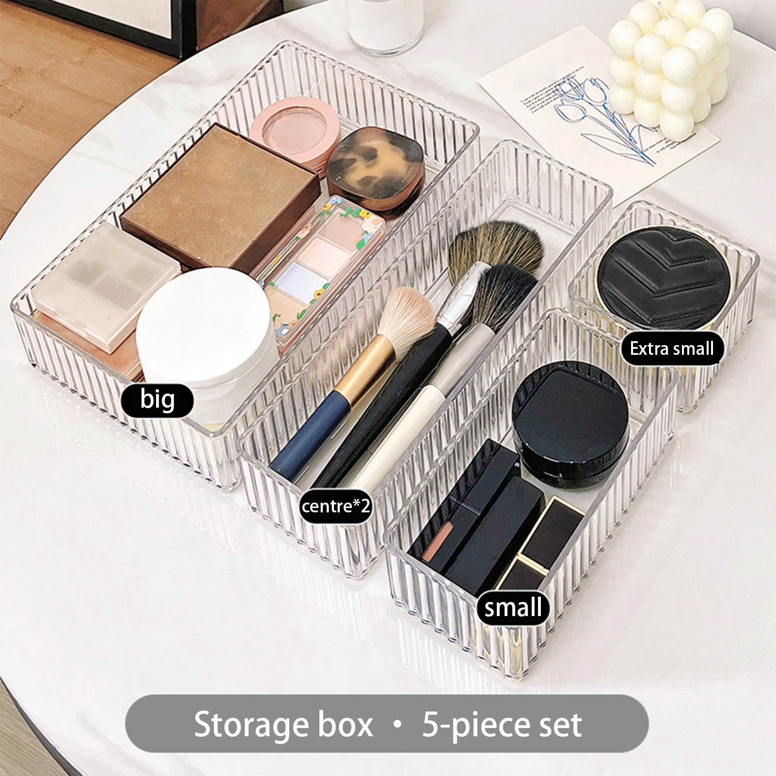 

10pcs Drawer Organizer Cosmetic Hairpin Jewelry Skin Care Product Stationery Storage Box Practical Household Storing Supplies