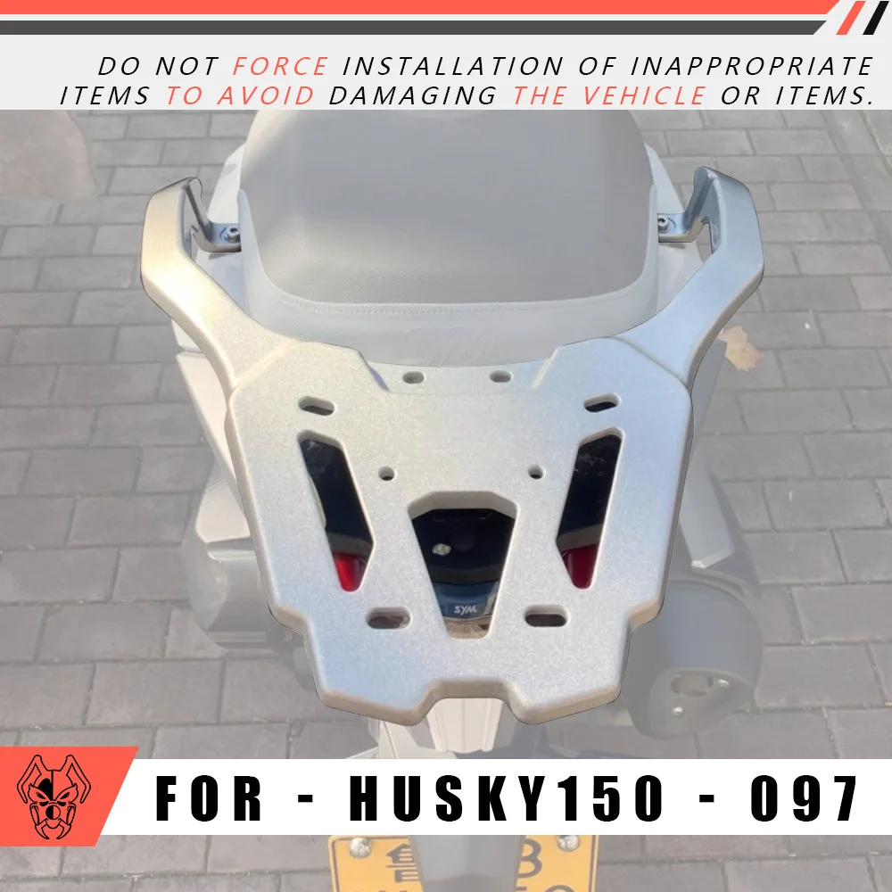 MTKRACING ل SYM HUSKY150 2023-2024 دراجة نارية الملحقات الخلفية رف أمتعة البضائع حامل الأمتعة قوس