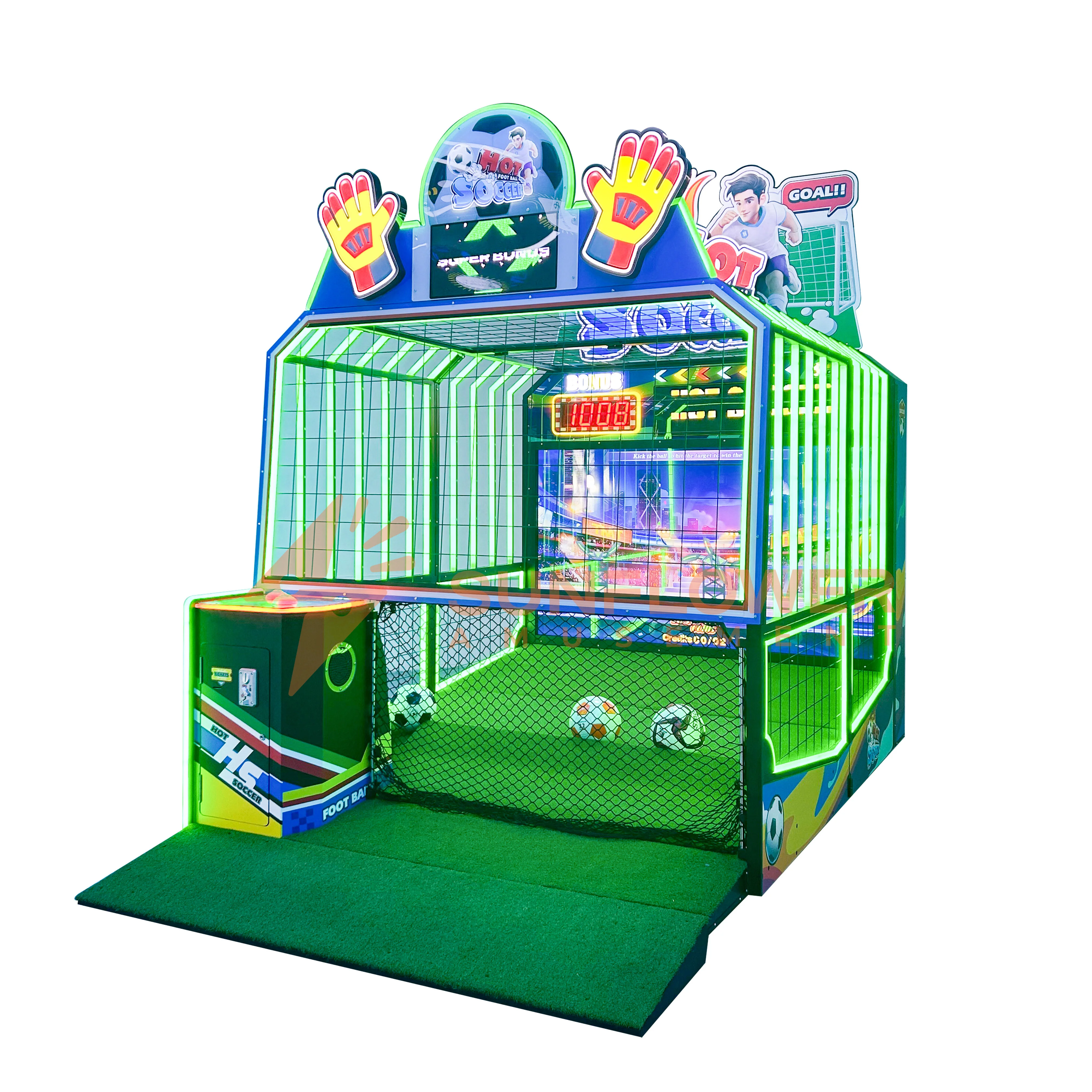 Coin Operated Interactive Football Game Machine Sports Simulator Arcade Game Equipment