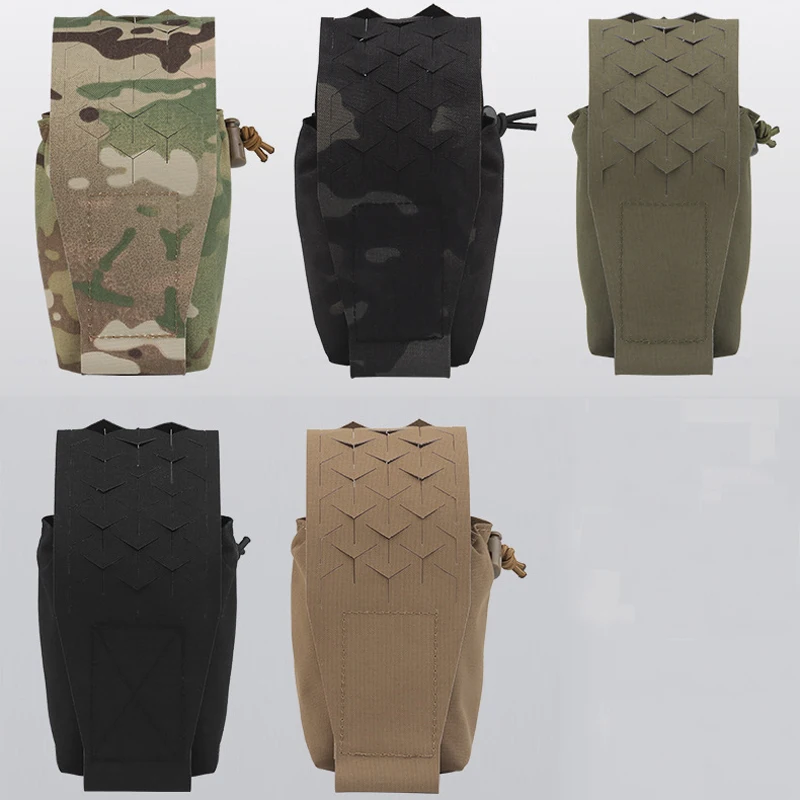 Tactical SPUD Pouch MOLLE Quick Pull 5.56 7.62 Mag Pouch SS Style Airsoft Hunting Walkie Talkie Bag Plate Carrier Vest Gear