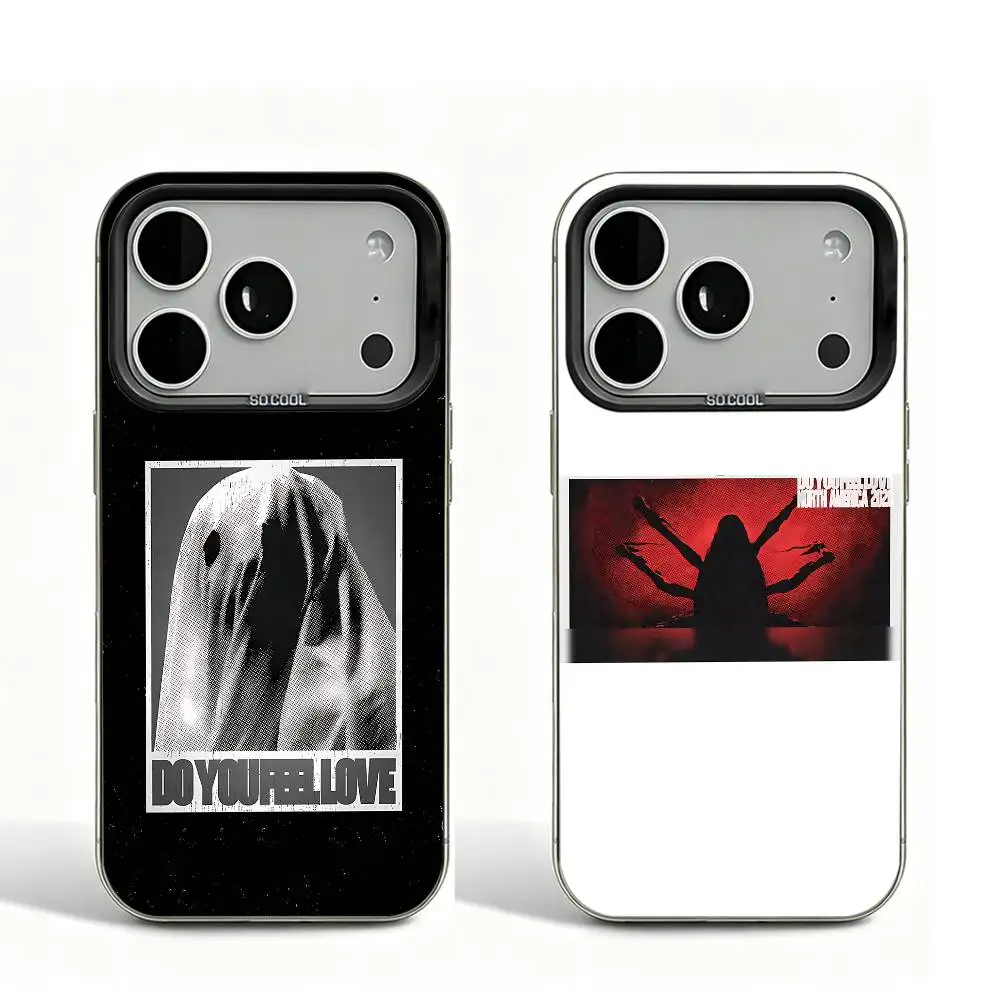 B-Bad Do You Feel Love O-Omens Black Matte Case For iPhone 16 15 17 14 11 12 13 Pro Max So Cool Lens Bumper Printed Cover