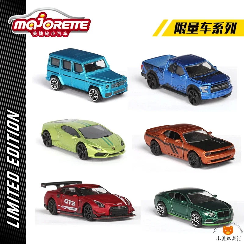 

Majorette 1:64 BENZ G 500 DODGE HELLCAT HURACAN FORD F-150 NISSAN GT-R Модель автомобиля из сплава с ограниченным расстоянием