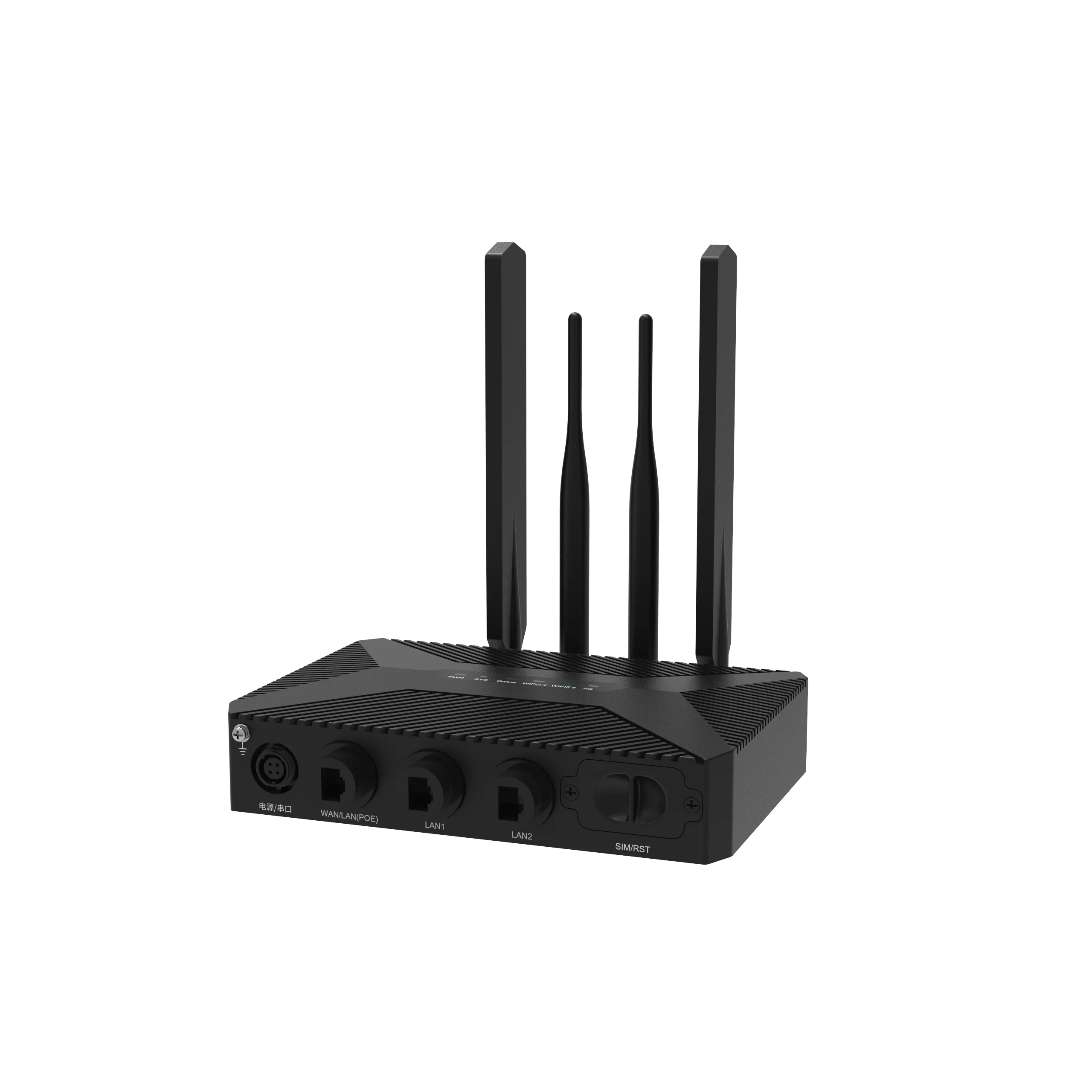 NR230 5G Outdoor Industrial Router WiFi6 AX1800 Dual Sim Wireless Router IP66 Waterproof Support PoE RS232 RS485 Serial Port