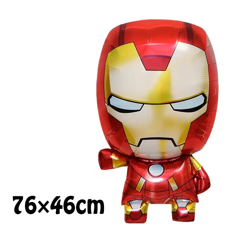 Disney Cartoon Marvel Avengers Superhero Balloon Spiderman Iron Man Hulk Shape Aluminum Foil Balloon Baby Shower Globos