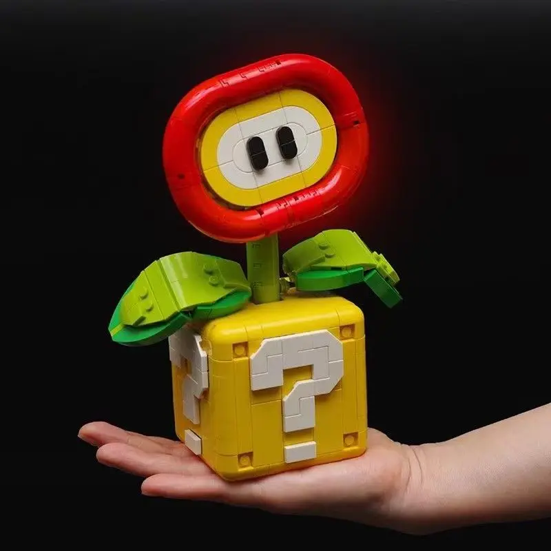 New 2026 anime character Building Bricks Cartoon Models Piranha Plant Flame Flower Special Stars Ultra Dynamite Christmas gifts