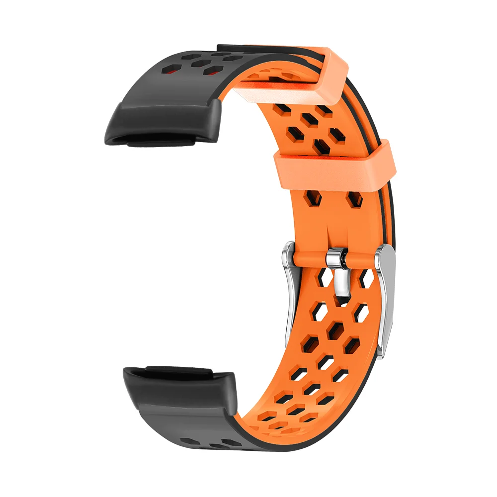 

Breathable Silicone Strap For Fitbit Charge3 4 5 with Hexagonal Air Hole Quick Release Sport Smart Watch Band Man Woman Bracelet