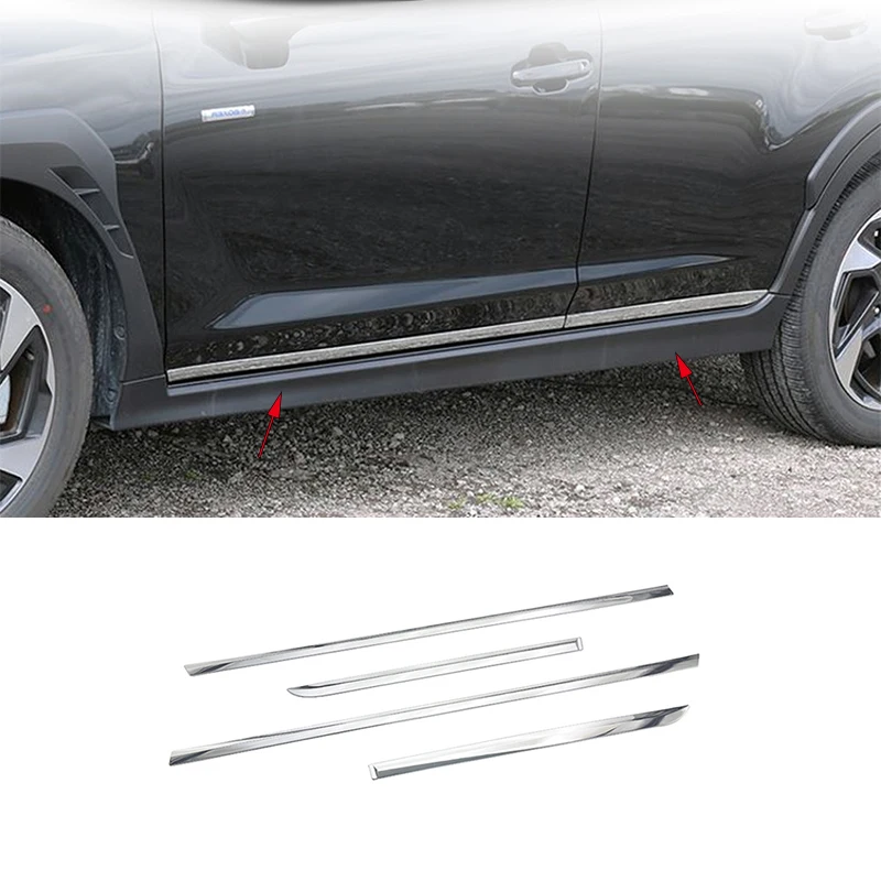 

Car accessories FIT FOR Subaru Crosstrek GU 2024 2025 2026 ABS chrome Body Kit Side Door Car Body Molding Cover Trim