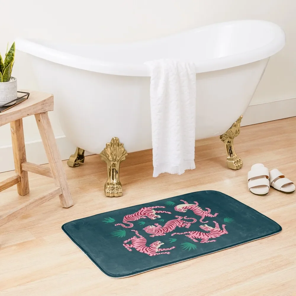 

Night Race: Pink Tiger Edition Bath Mat Carpet Rug Bath Carpet Rug Foot Mat