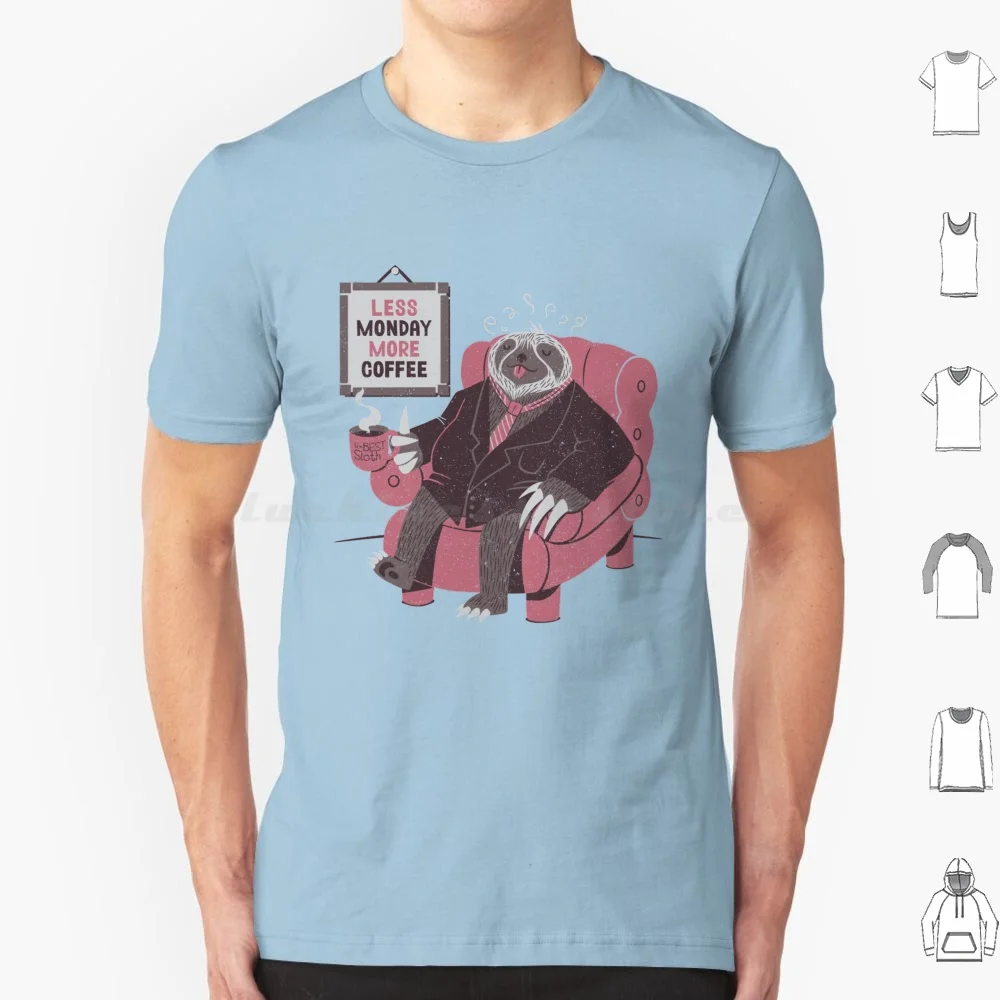 

Monday T Shirt 6xl Cotton Cool Tee Monday Sloth Animals Coffee Coffe Lover Cute Funny Lazy Custom Design Cheap Tobias Fonseca