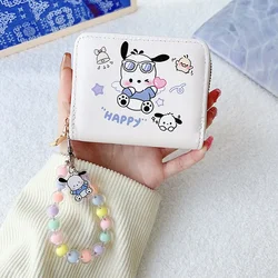 New Sanrio Cartoon Wallet Anime Pochacco Coin Purse Large Capacity Fashion Card Holder Cute Girl Wallet Children's Birthday Gift