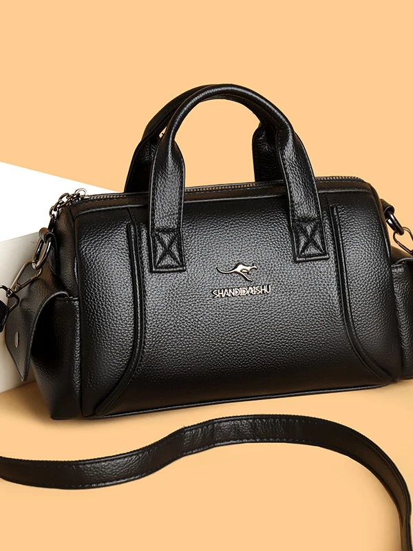 Nova Bolsa Feminina de Couro Macio 2026, Modelo Travesseiro, para o Dia a Dia, de Ombro Único e Transversal, para Mães e Mulh...
