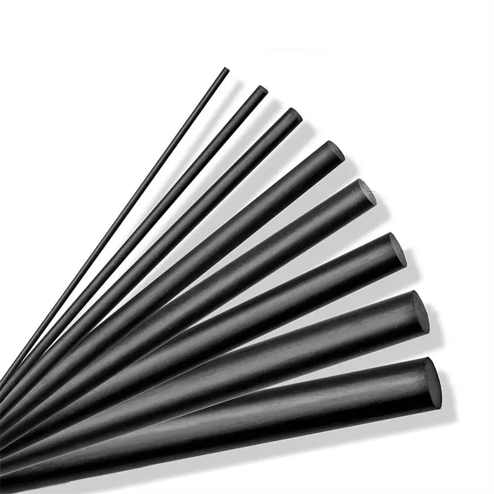 Pałeczki z włókna węglowego do naprawy wędki 1mm ~ 10mm * 10cm Zestaw naprawczy wędki karpiowej o wysokiej wytrzymałości z włókna węglowego