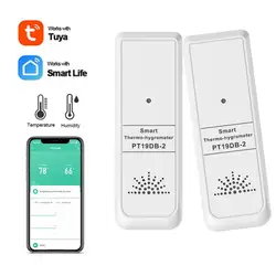 Tuya Smart Outdoor Temperature Humidity Sensor -20℃-70℃ Detection Range Mobile App Remote Monitoring Support Bluetooth Gateway