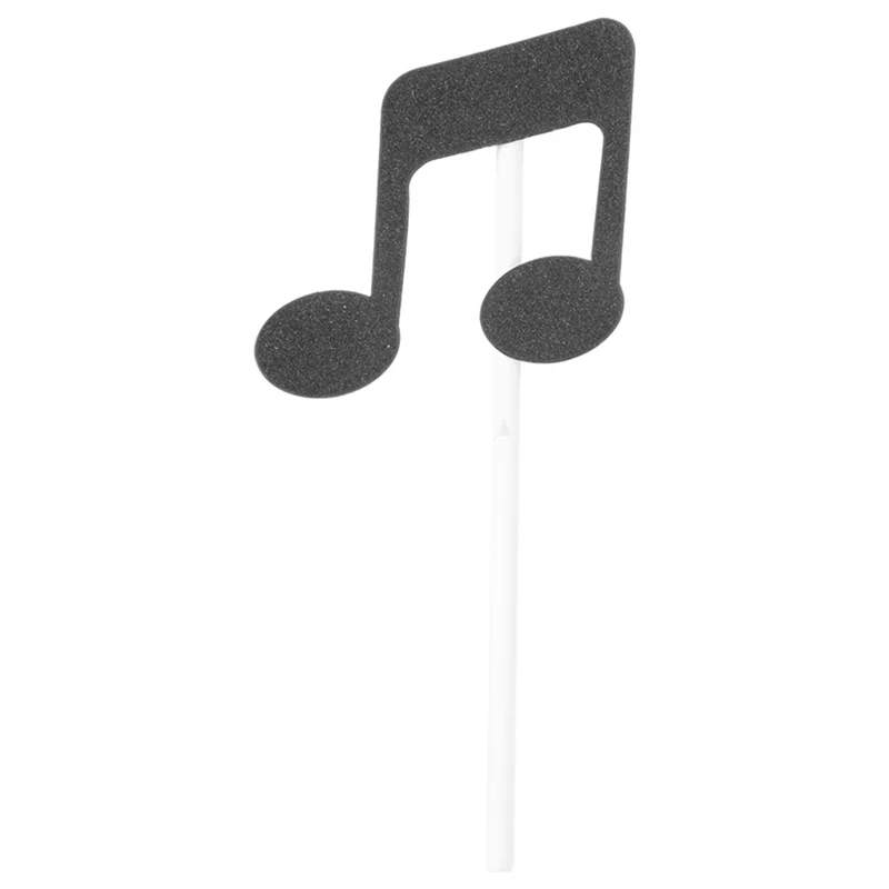 ABDJ-120 peças notas musicais temáticas cupcake topper papel bolo inserções cartão decoração de bolo de casamento