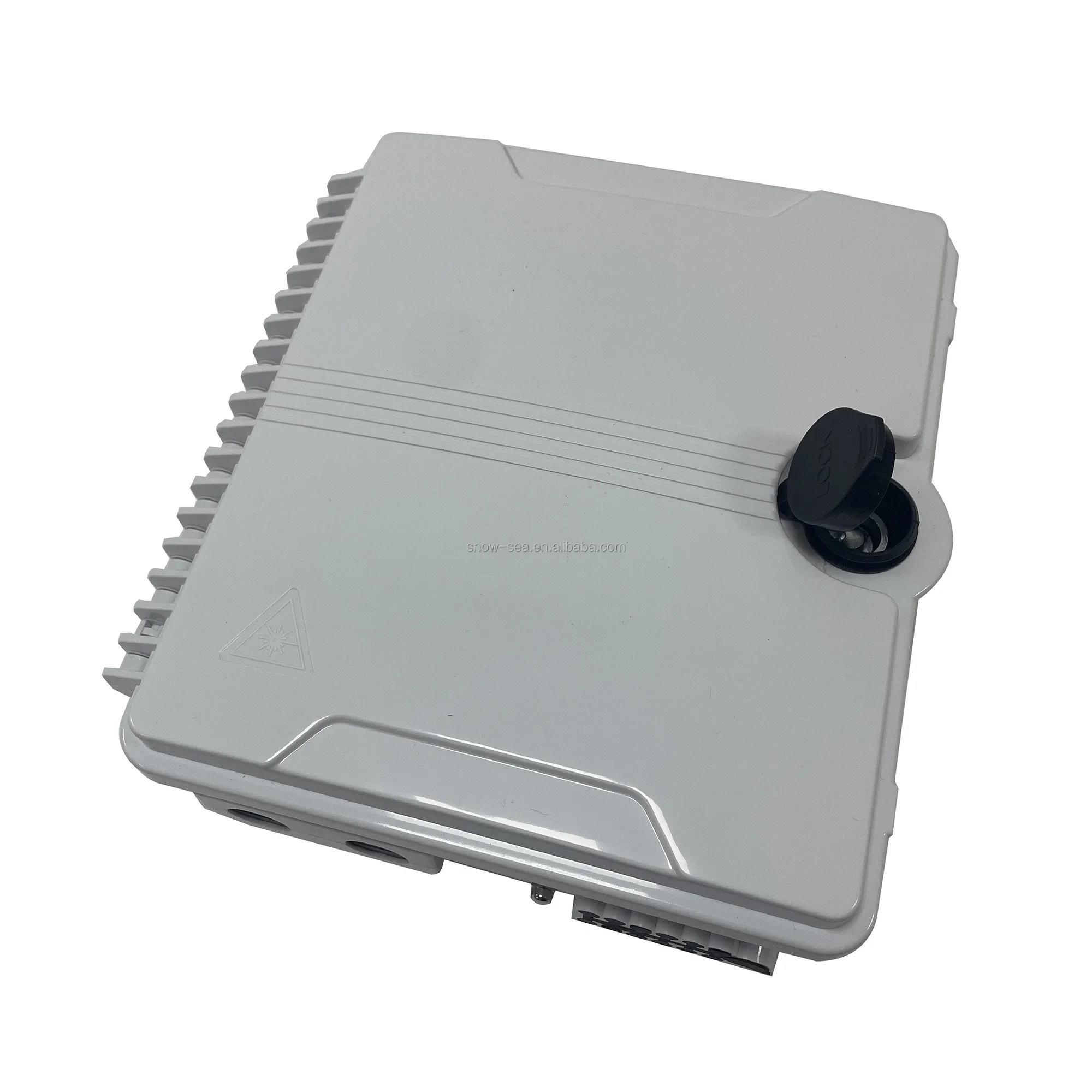 2 In 12 Out ABS Material FTTH 12 Core Waterproof Optical Distribution Box ODB-12-D