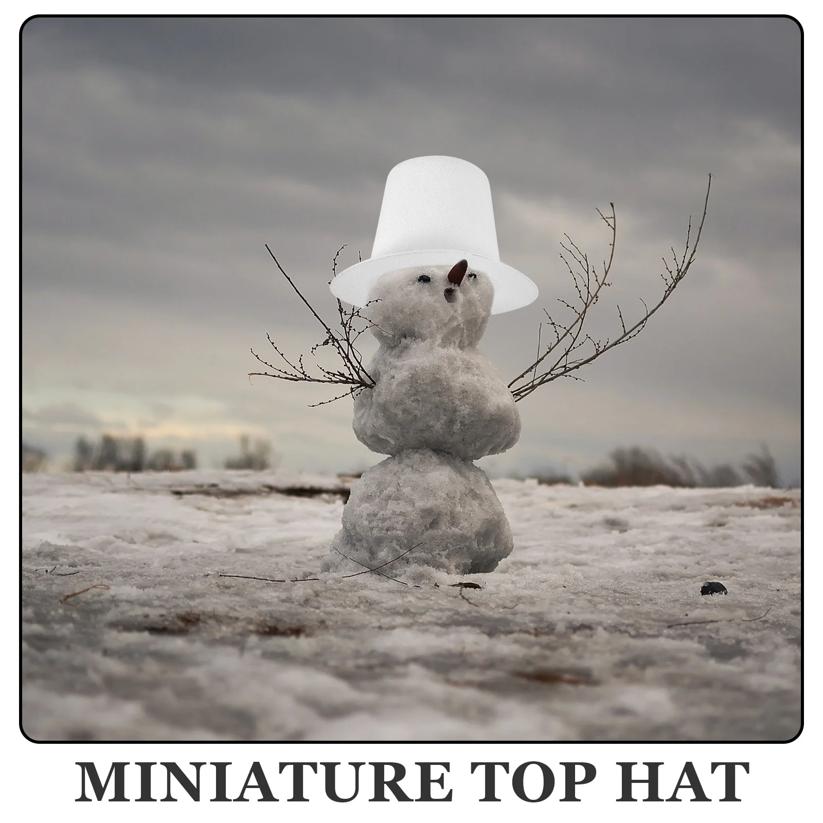 Mini chapeaux pour accessoires, chapeaux décoratifs artisanaux de bricolage, petits chapeaux formels, chapeau de bonhomme de neige de noël, fournitures de fête,