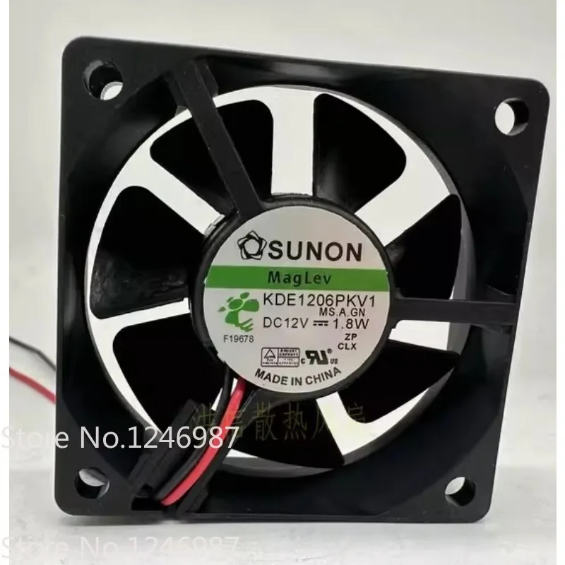 

New Fan for SUNON 6020 KDE1206PKV1 DC12V 1.8W Cooling Fan 60*60*20MM