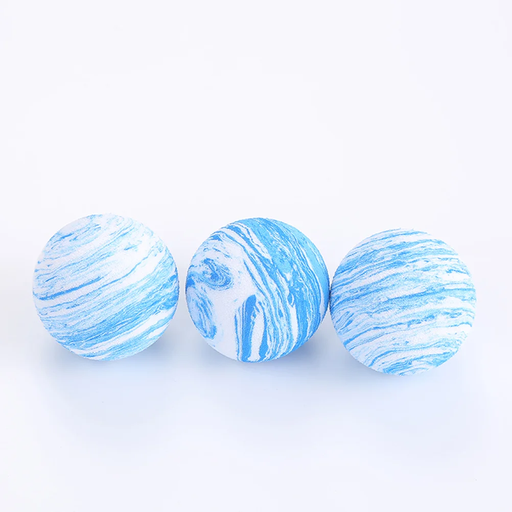 10PCS Pet Toys Elastic EVA Balls Planet Texture Interactive Balls for Cats Kittens Toy Cat Ball Toys