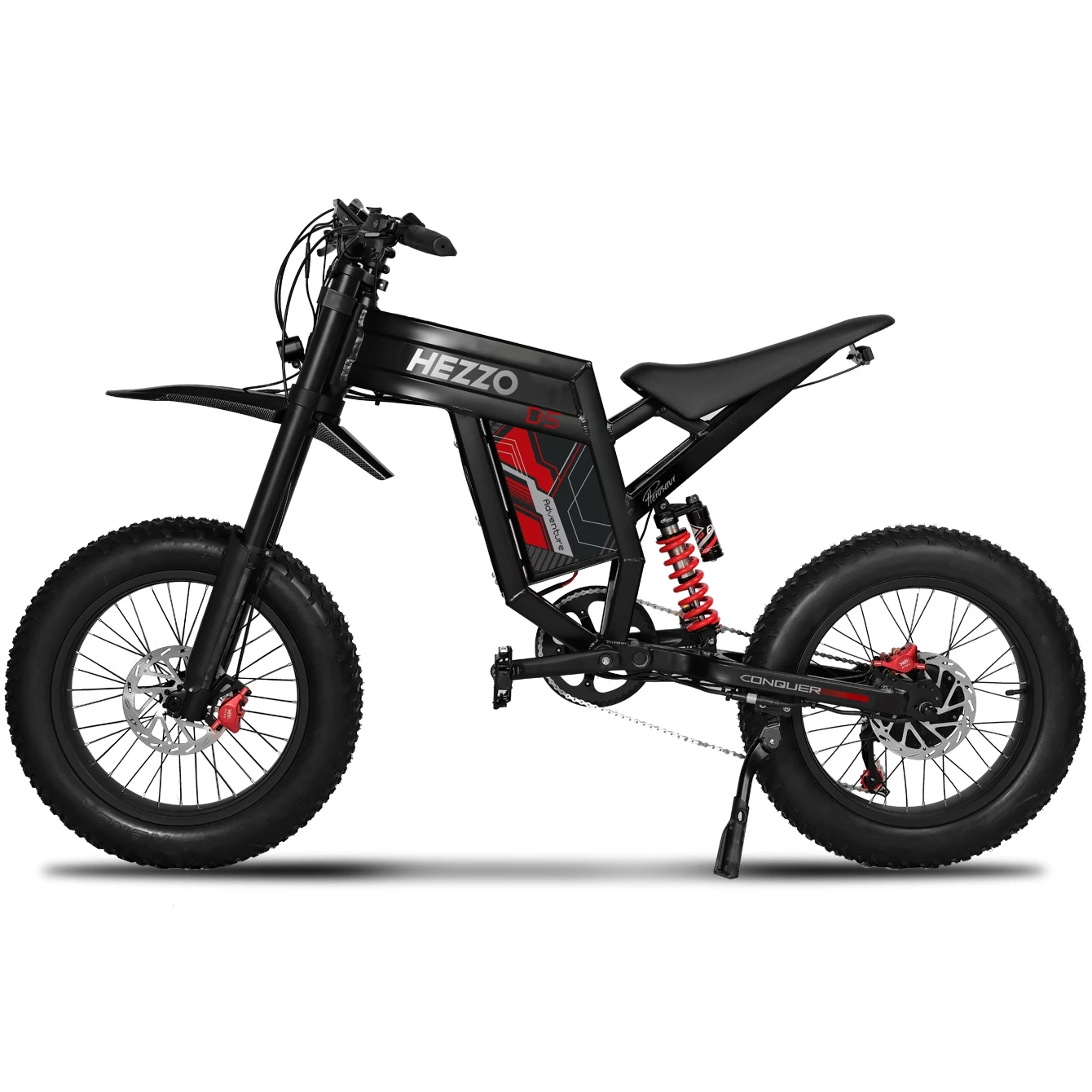 

HEZZO 3000W 60V 43mph Powerful Electric Dirt Bike D5 20*4.0 Fat Tire Adult E-Motocross 75-93Miles US Stock 1-Yr Warranty