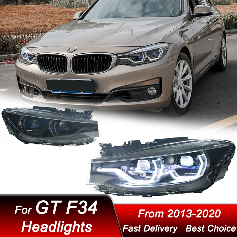 

Car styling Headlights For BMW 3 series GT F34 2013-2020 new full LED Headlamp Assembly Upgrade Projector Lens Accessories Kit