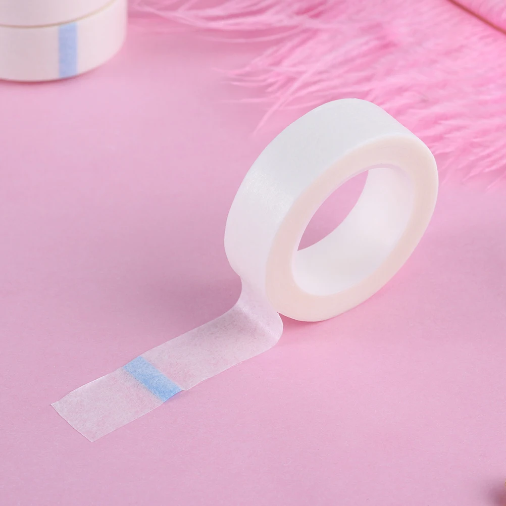 

12 Rolls Eyelash Tapes Isolation Salon Extension White Non Woven Lint Free Breathable Gentle Sensitive Eyelash