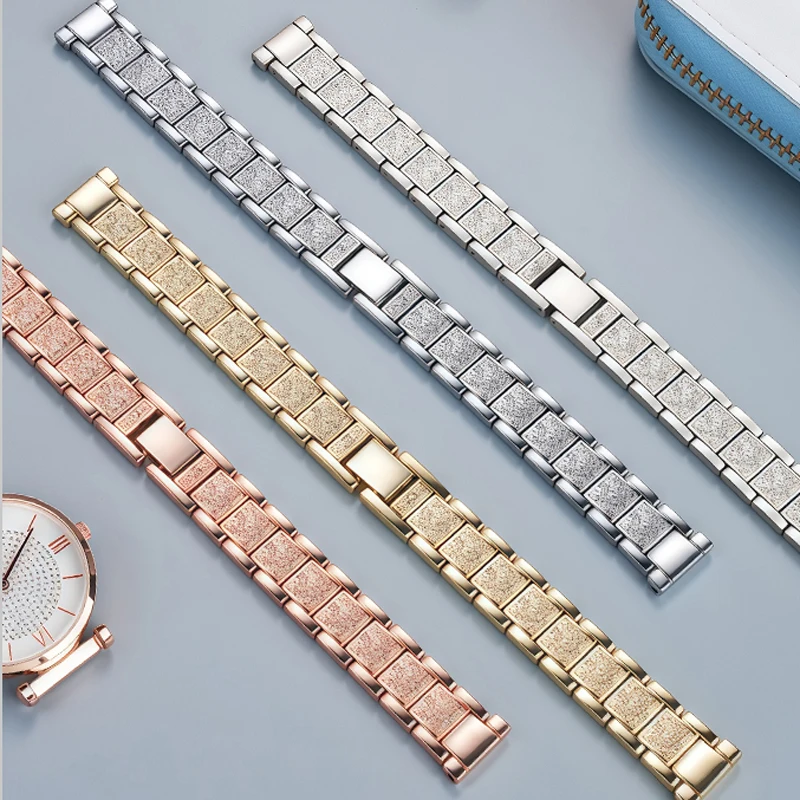 Cinturino per orologio in acciaio inossidabile per cinturino per orologio Fiyta Flower Language Series da donna LA802008LA805006 Bracciale in acciaio da 14 mm per qualsiasi marca