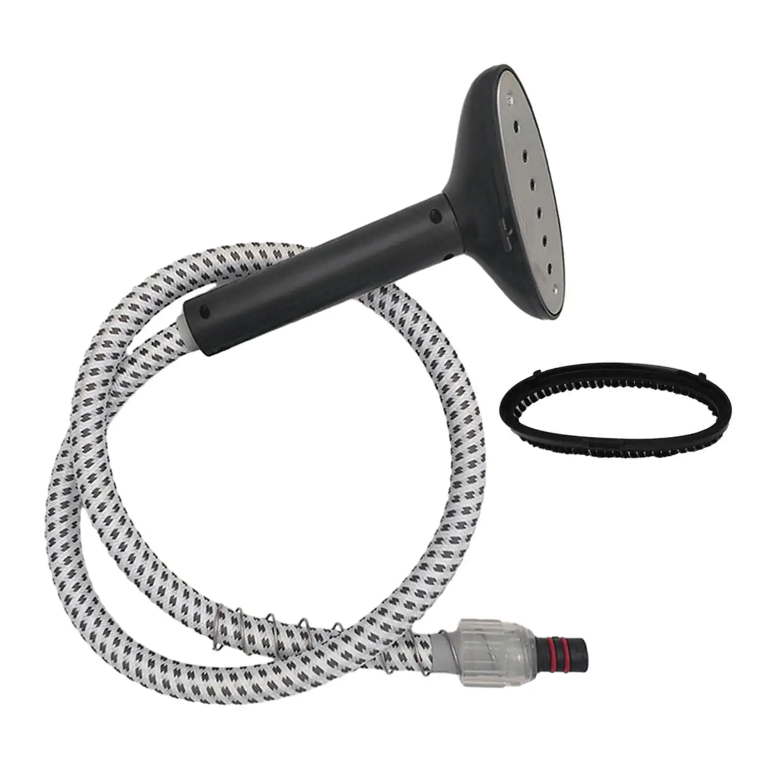 Garment Steamer Guide Hose Steam Nozzle, Replacement Steamer Snap Types Universal with Brush Head