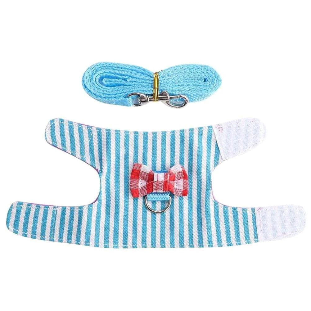 

Rabbit Traction Rope Squirrel Leash Premium Denim Material Breathable Easy Clean Durable Pet Accessory Fashion Outfit