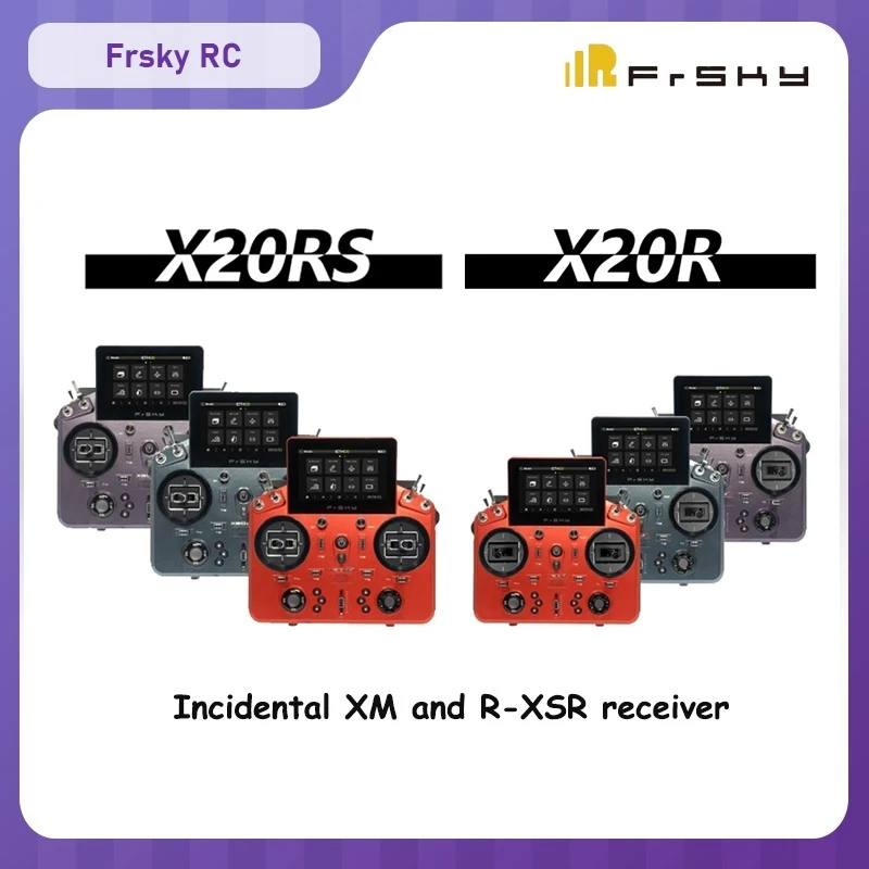 

Frsky X20R X20RS Remote Control Remote 2.4G Dual Frequency Module M20Hall Joystick 6-Axis Gyroscope Sensor XM/ R-XSR receiver