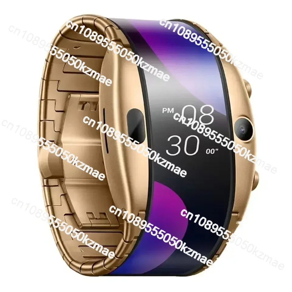 4G Internet Phone Heart Rate Detection GPS Positioning Bluetooth Watch Men Women Watch Nubia Alpha Flexible Display SmartWatch