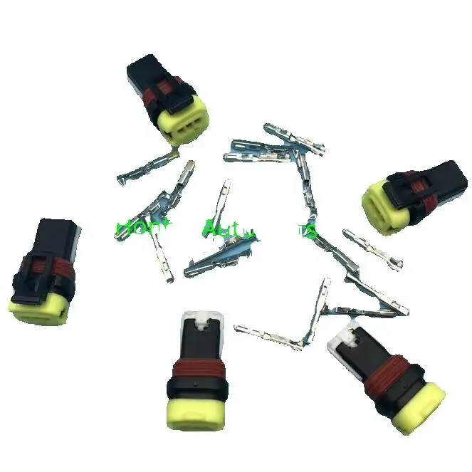 Free shipping 2/5/10/20/50 pcs/lots 3pin tyco female electric instrument wiring harness plug connector with terminals 1-936527-2