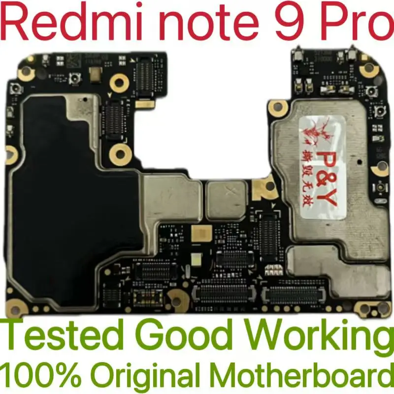 Global Version Original Unlocked Motherboard for Redmi Note 9 Pro Tested Circuit Plate Main Logic Board for Redmi Note 9 Pro
