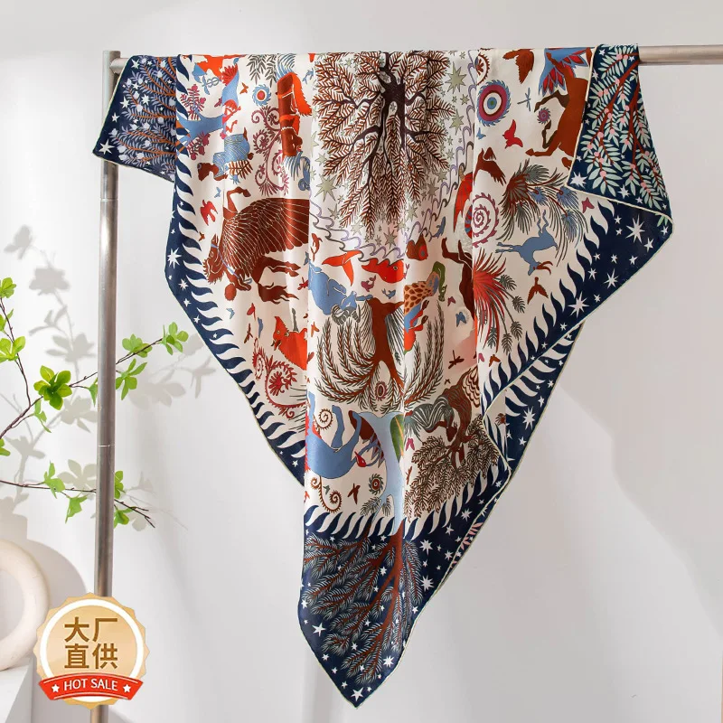 

Vintage Printed Fashion Women's Scarf Sun-Proof Elegant Graceful