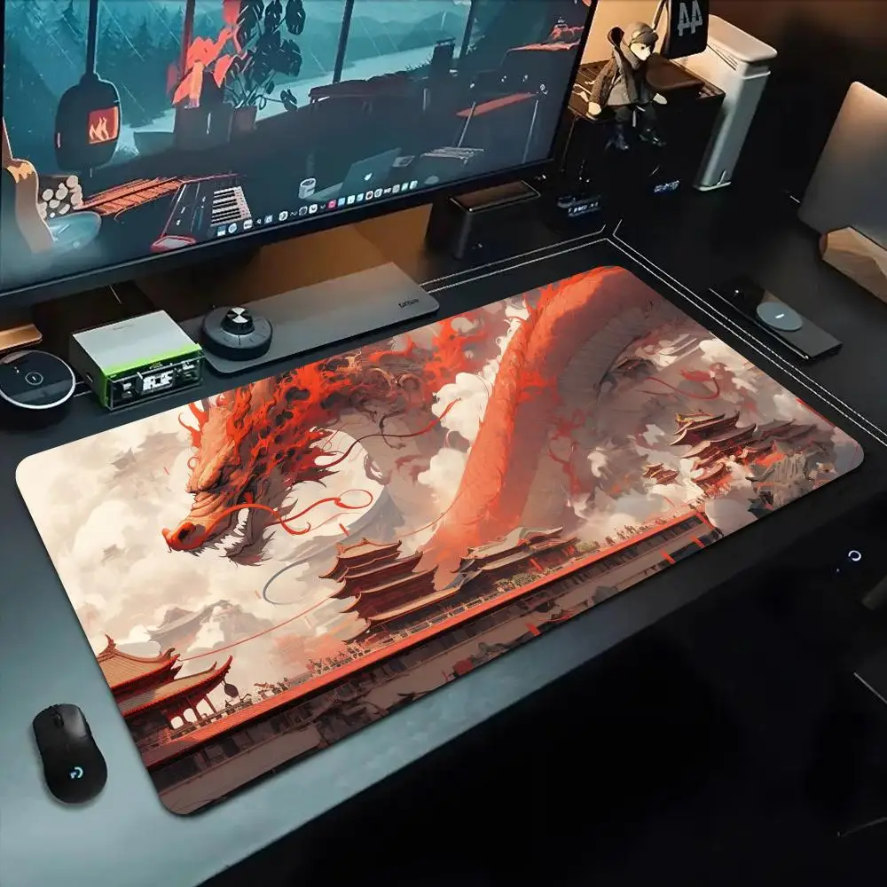 

Chinese dragon wallpaper Mouse Pad 500X1000 mm Large Gaming Mousepad Gamer XL Rubber Otaku Keyboard Pad Laptop Desk Mat