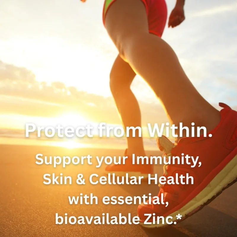 Zinc and Vitamin C Supplements, 25mg Zinc Gluconate+270mg Ascorbic Acid, 60 Capsules of Vegetables