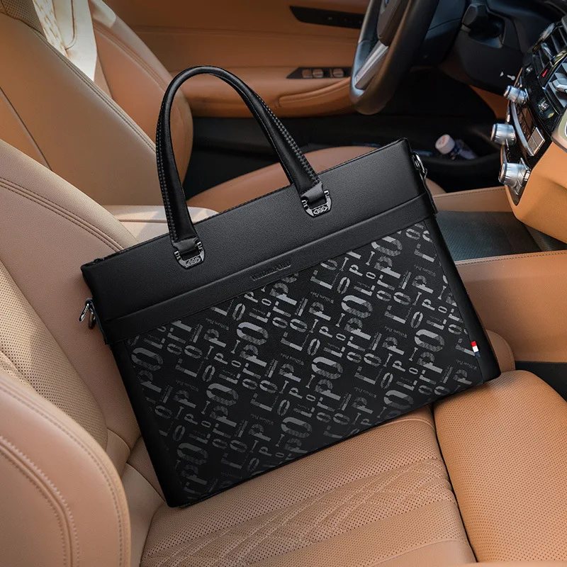 メンズ ブリーフケース 本革 クロスボディ ビジネス ハイエンド ラップトップ 高級ブランド シングルショルダー ハンドバッグ メンズバッグ ブリーフケース