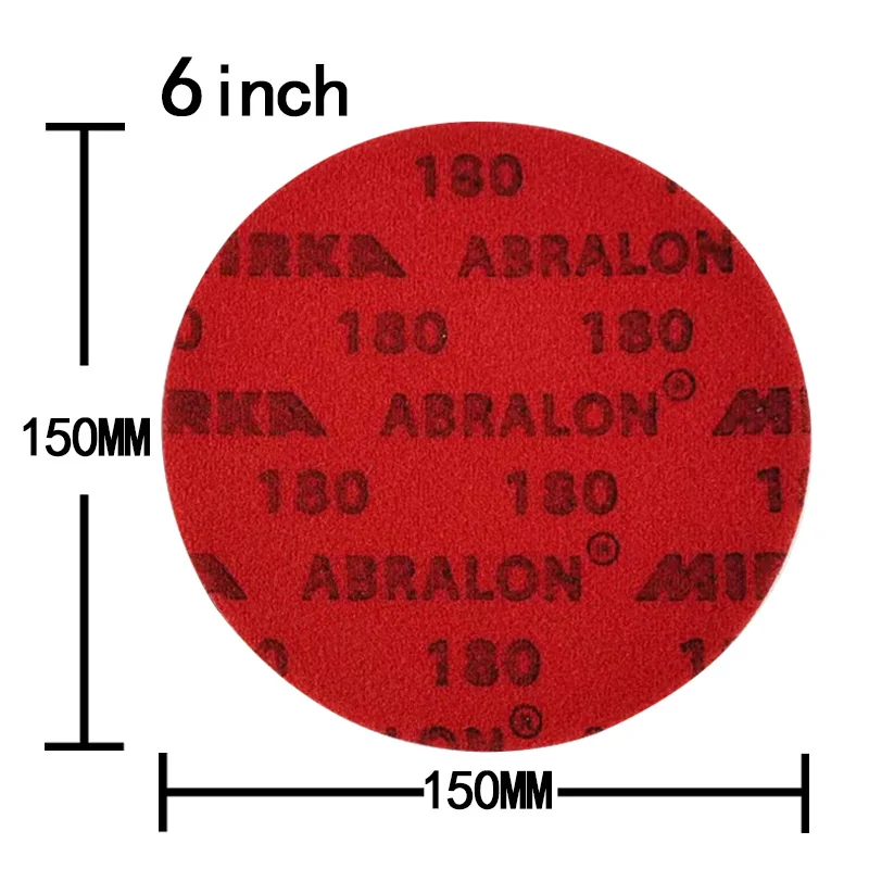 MIRKA gąbka papier ścierny 3/4/5/6 Cal 150mm 180-4000 Grit lakier samochodowy polerowanie Beauty Foam szlifowanie taca