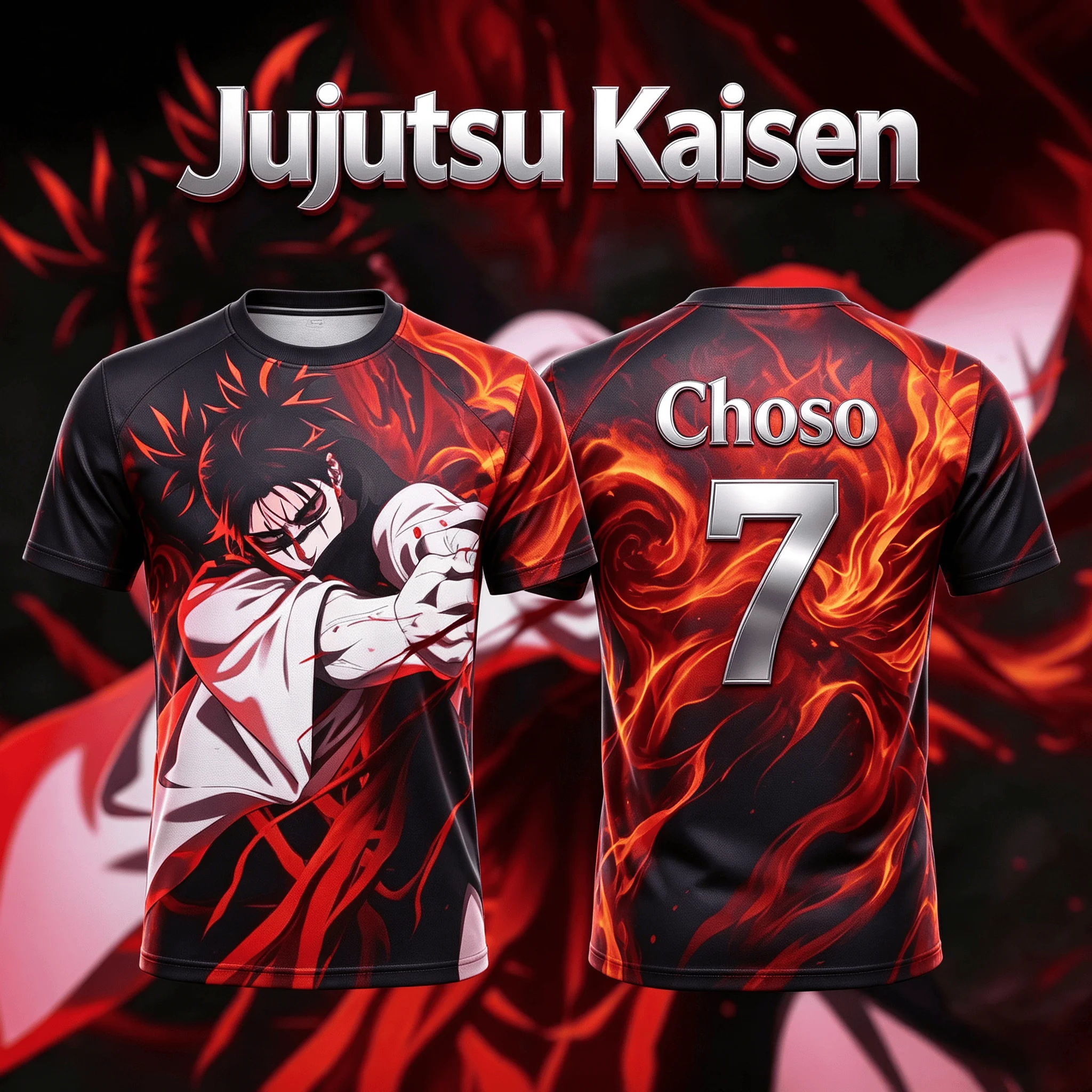 Anime Jujutsu Kaisen Choso 3D Print Sports Breathable Short Sleeve T-shirt Y2K 2026 Summer Trendy Unisex Tops for Adults Kids
