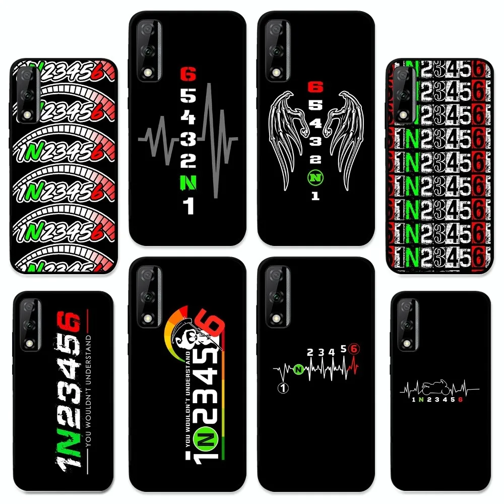 1N23456 Motorcycle Phone Case For Huawei Y9 6 7 5 Prime Enjoy 7s 7 8 plus 7a 9e 9plus 8E Lite Psmart Shell