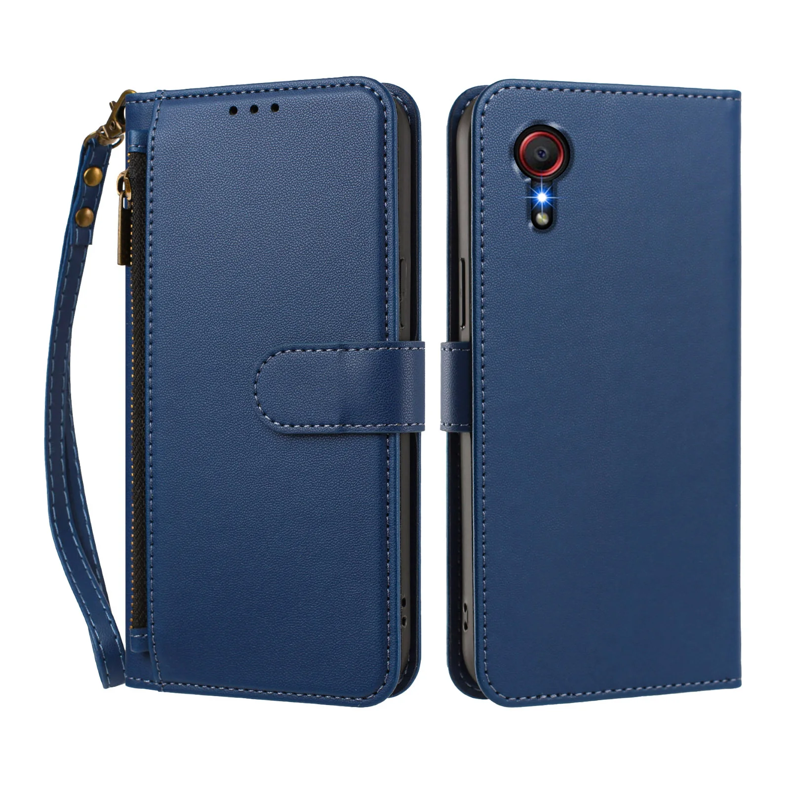 Premium Matte Solid Color Magnetic Flip Wallet Phone Case For Samsung Galaxy XCover 7 7 Pro 6 Pro 5 4 4s
