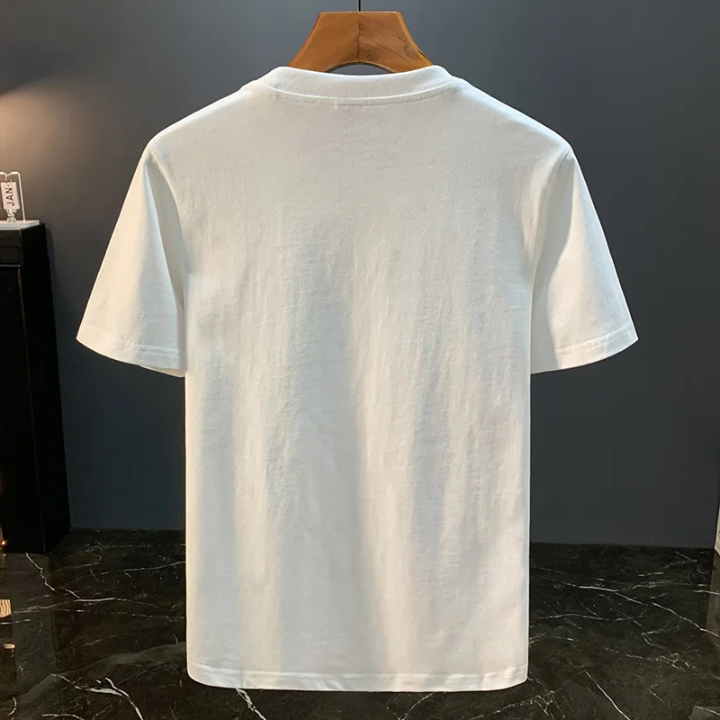 فينيكس المطرزة المطبوعة النمط الصيني تي شيرت للرجال 2025 الصيف الاتجاه العرقية موضة تنفس عادية كم قصير