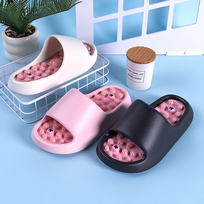 Fußmassage-Hausschuhe für Frauen, Akupressur-Pantoffeln für den Hausgebrauch, Lässige Fußstressabbau-Sandalen, Outdoor-Strandsandalen – Detail 3