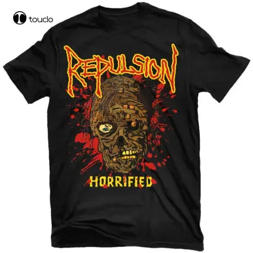 New Repulsion Horrified T-Shirt New Tee Shirt Cotton T Shirt Custom Aldult Teen Unisex Digital Printing Tee Shirts Women Shirts