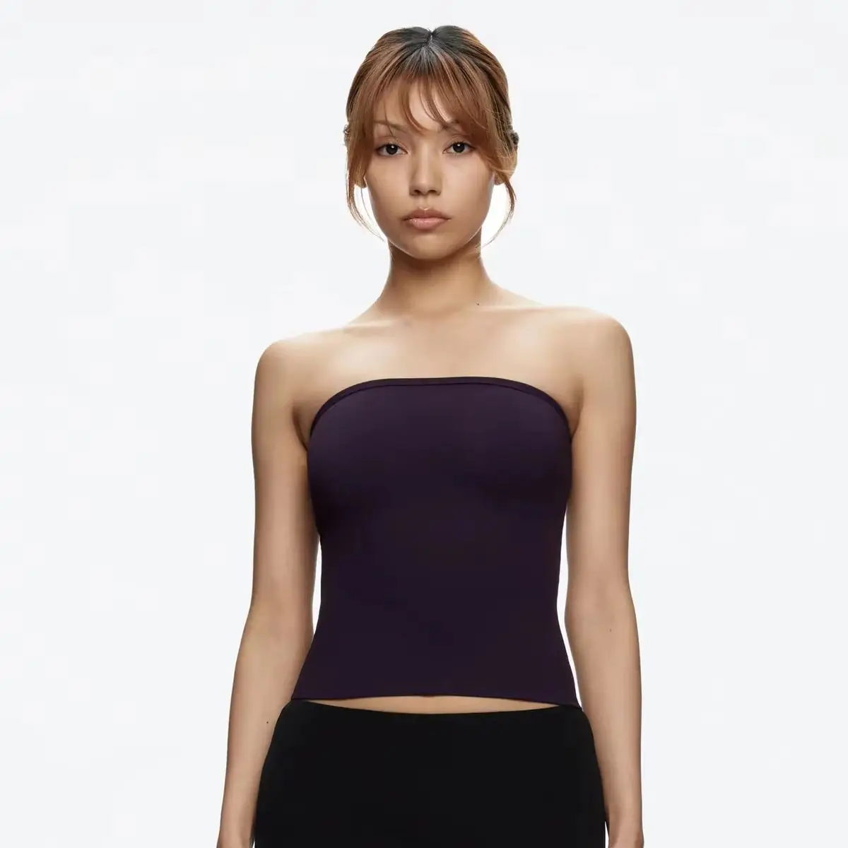 Tank Summer Women's Basic Tube Top, Sexy Tank Top, High-Elastic Skin-Friendly Fabric Top image 2