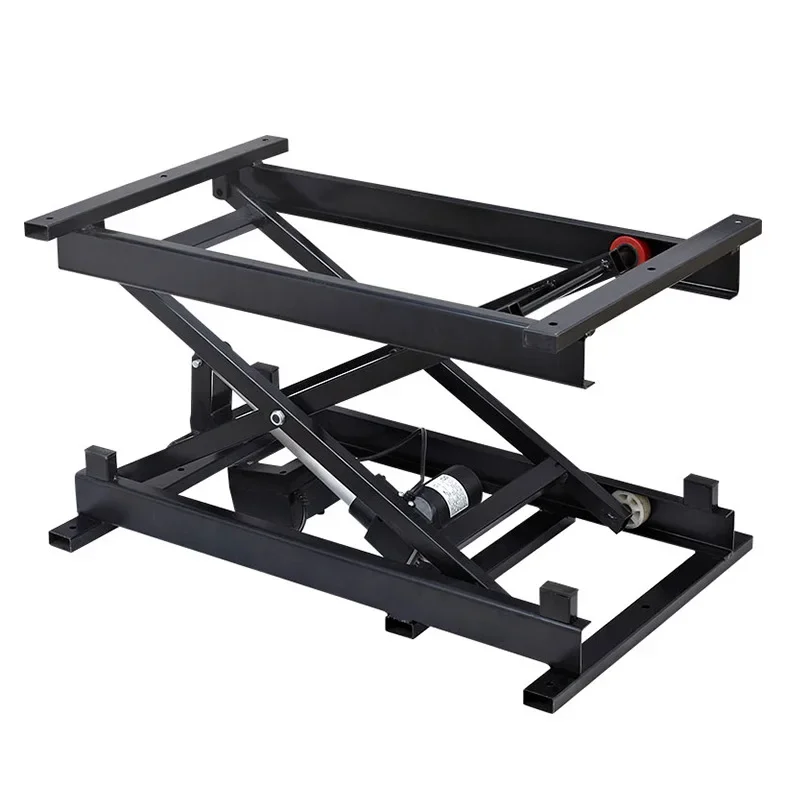 Folding bracket iron frame electric coffee table lift