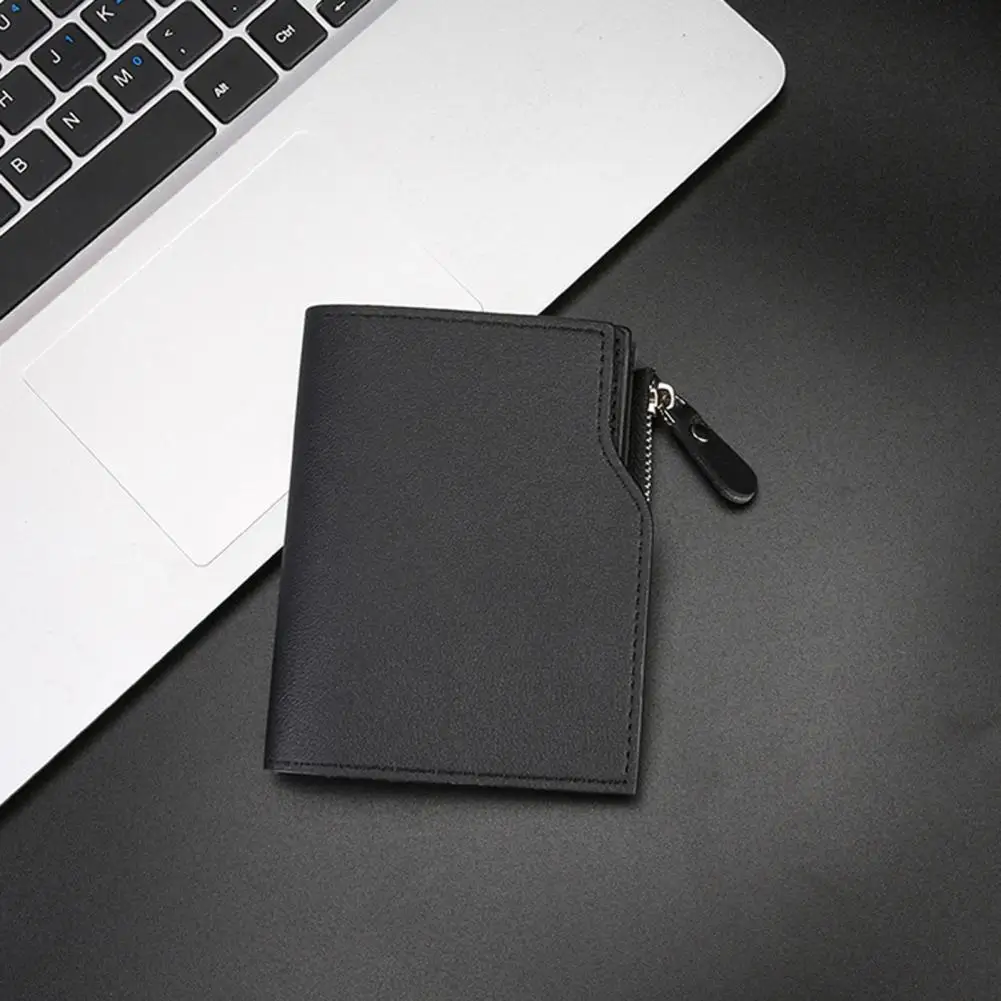 Men Wallet -fold Wallet Men Men's Slim -fold Card Wallet with Id Window Large Capacity Cash Coin Pocket Minimalist Bifold