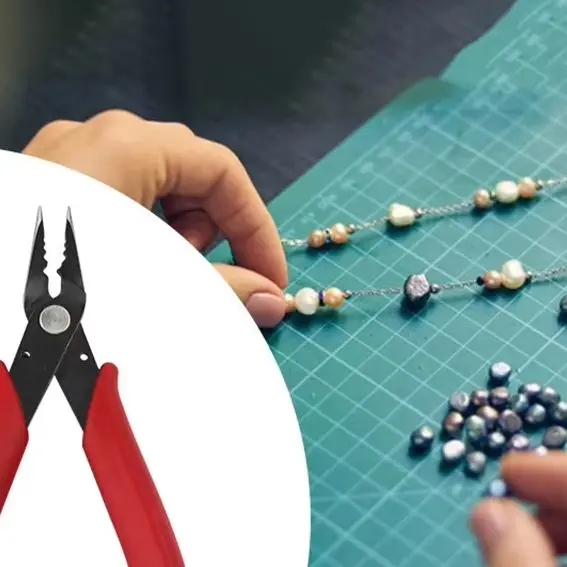 

Crimping Pliers For Making Tips Tool Tweezers Crimp Nose Pliers Jump Rings & Split Rings Double Rings Diy Accessories
